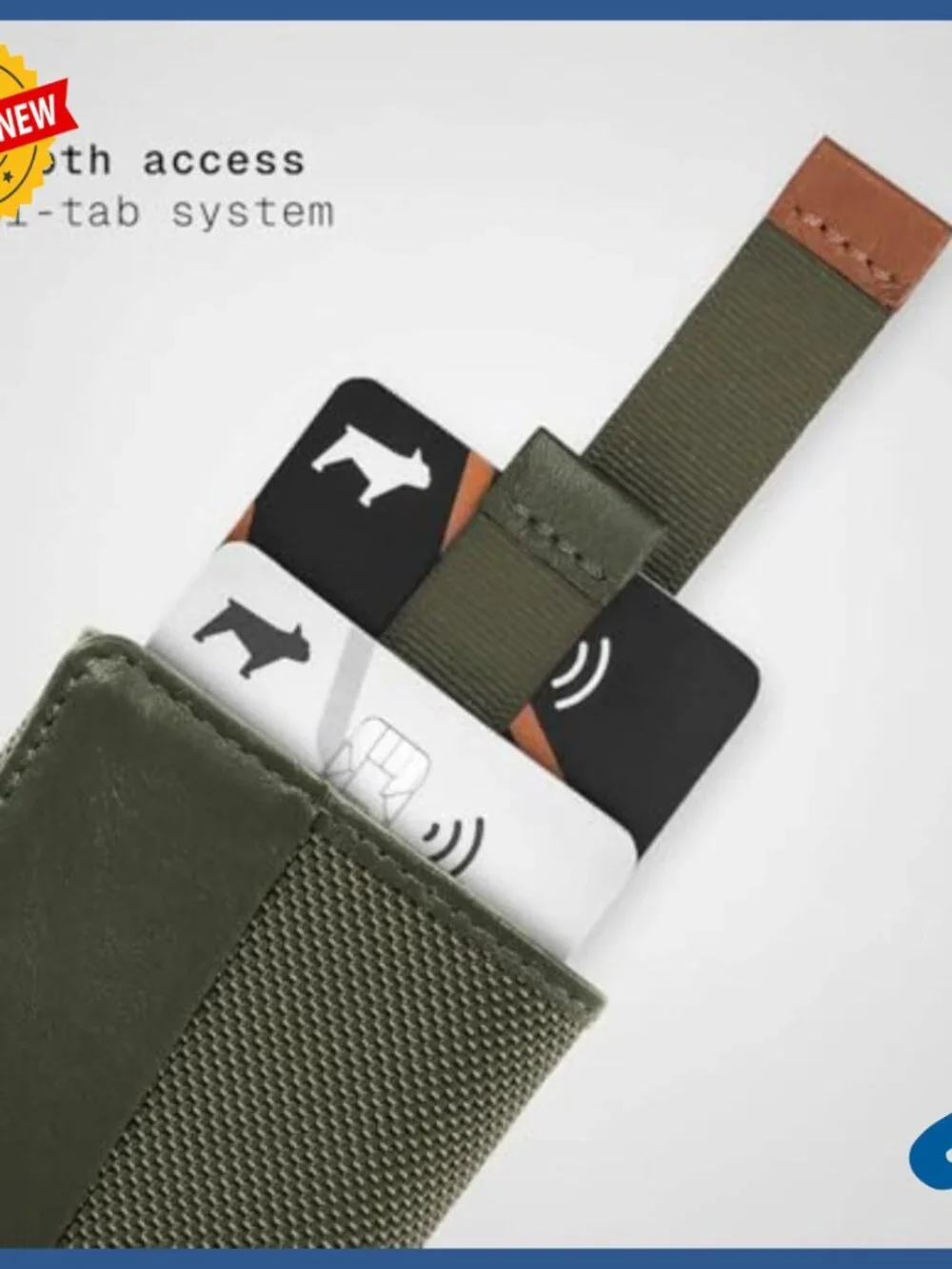 Slim Leather Wallet with Flap Closure, Credit Card Slot